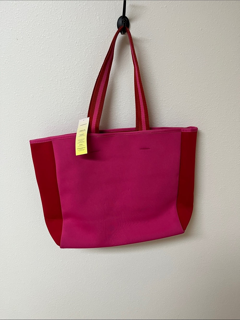 Summersalt Pink & Red neoprene Tote Bag NwT